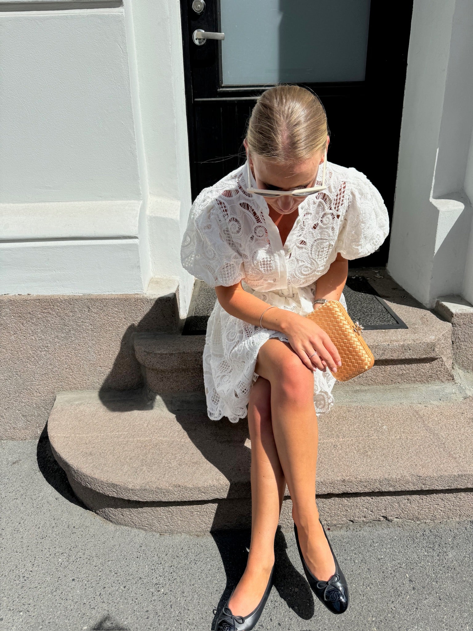 YASSANA Short Dress - Star White